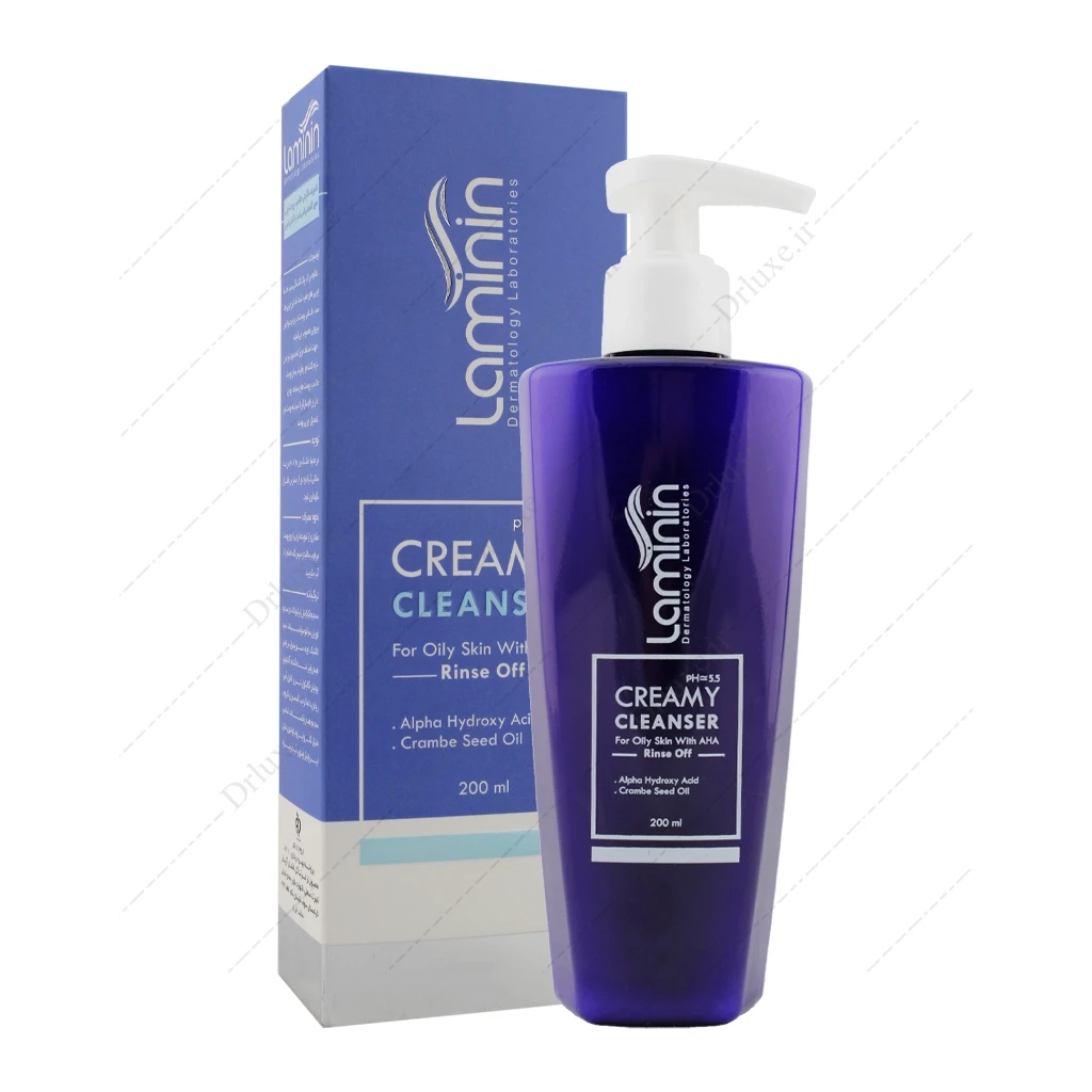 شوینده کرمی مناسب پوست چرب لامینین 200 میلی‌لیتر